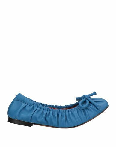 Bibi Lou Woman Ballet flats Bright blue Leather Cover