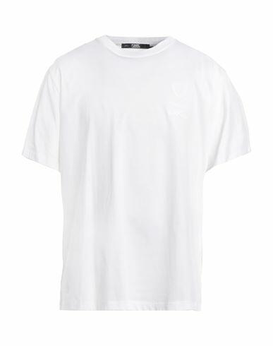 Karl Lagerfeld Man T-shirt White Organic cotton Cover