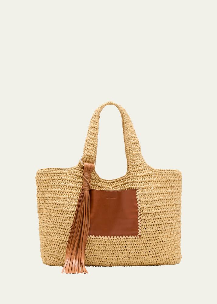 Ulla Johnson Kamari Crochet Shopper Tote Bag Cover