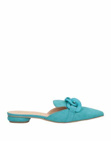 Formentini Woman Mules & Clogs Turquoise Soft Leather Cover