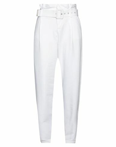 Brand Unique Woman Pants White Cotton, Polyester Cover