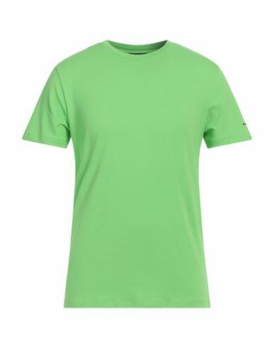 Peuterey Man T-shirt Light green Cotton, Elastane Cover