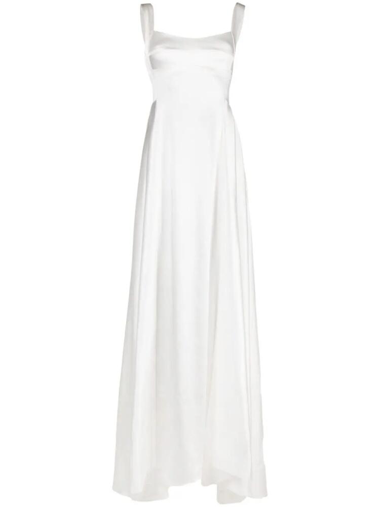 Atu Body Couture sleeveless satin-finish gown - White Cover