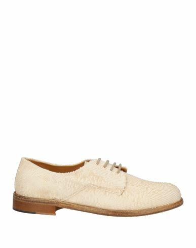 Calpierre Woman Lace-up shoes Beige Soft Leather Cover