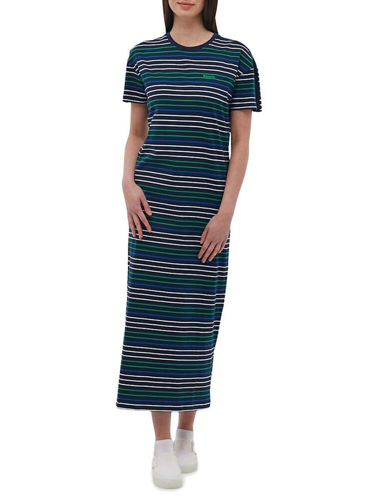 Bench. Women's The Phoena Stripe Tshirt Dress - Navy Cover