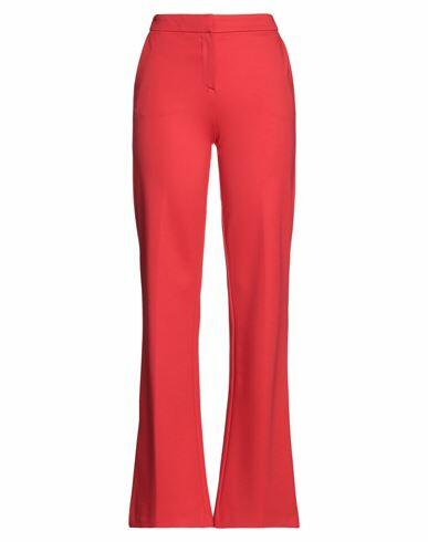 Sfizio Woman Pants Red Viscose, Polyamide, Elastane Cover