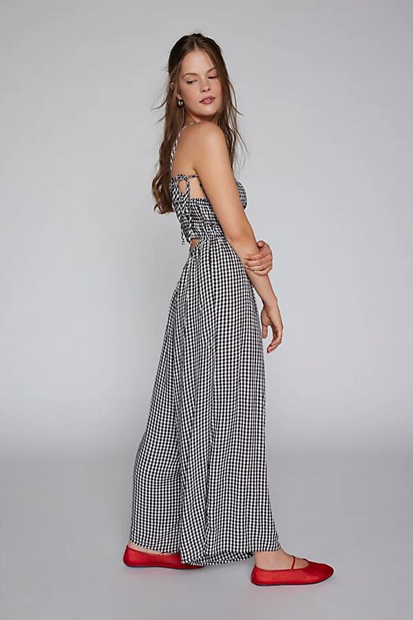 Kimchi Blue Nala Gingham Jumpsuit in Black Cover