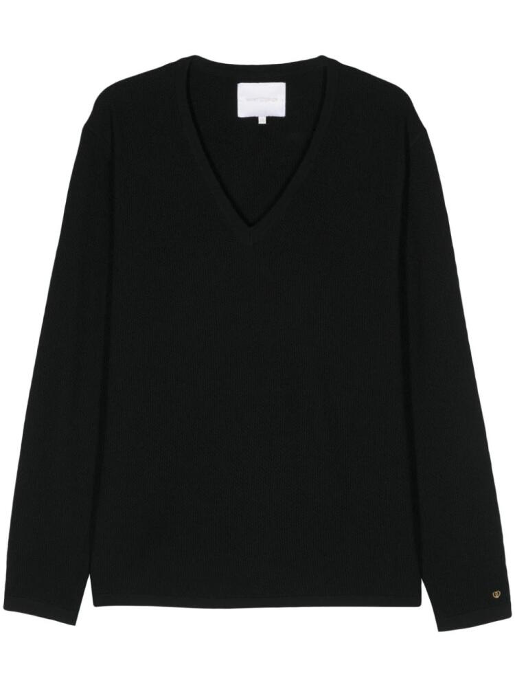 SEVEN GAUGE virgin wool jumper - Black Cover