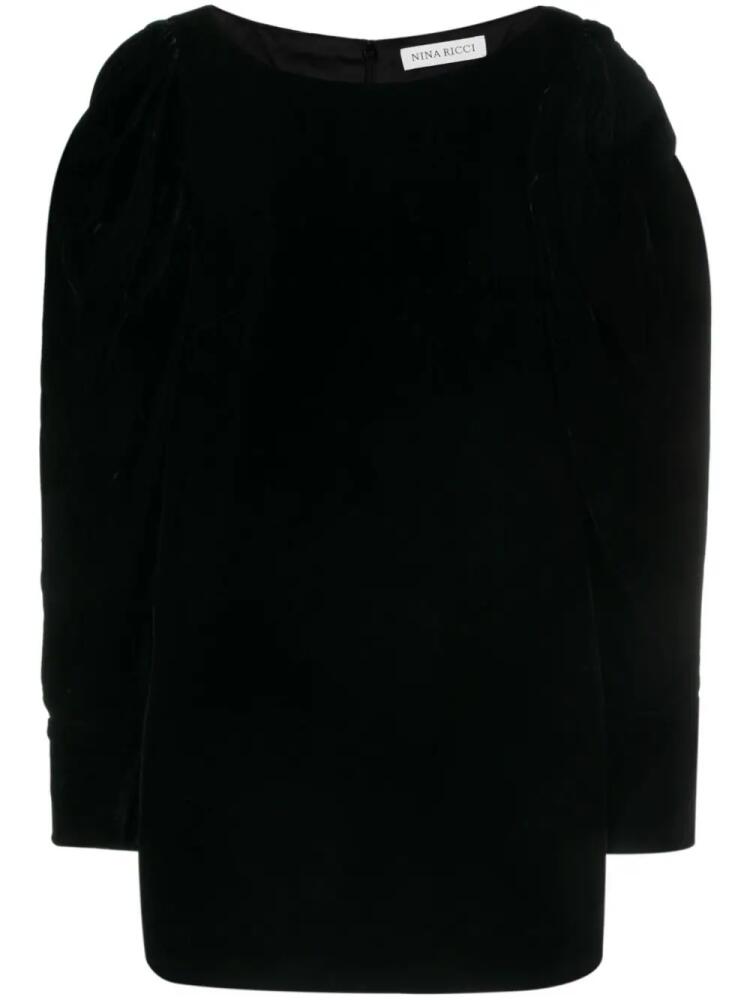 Nina Ricci velvet mini dress - Black Cover