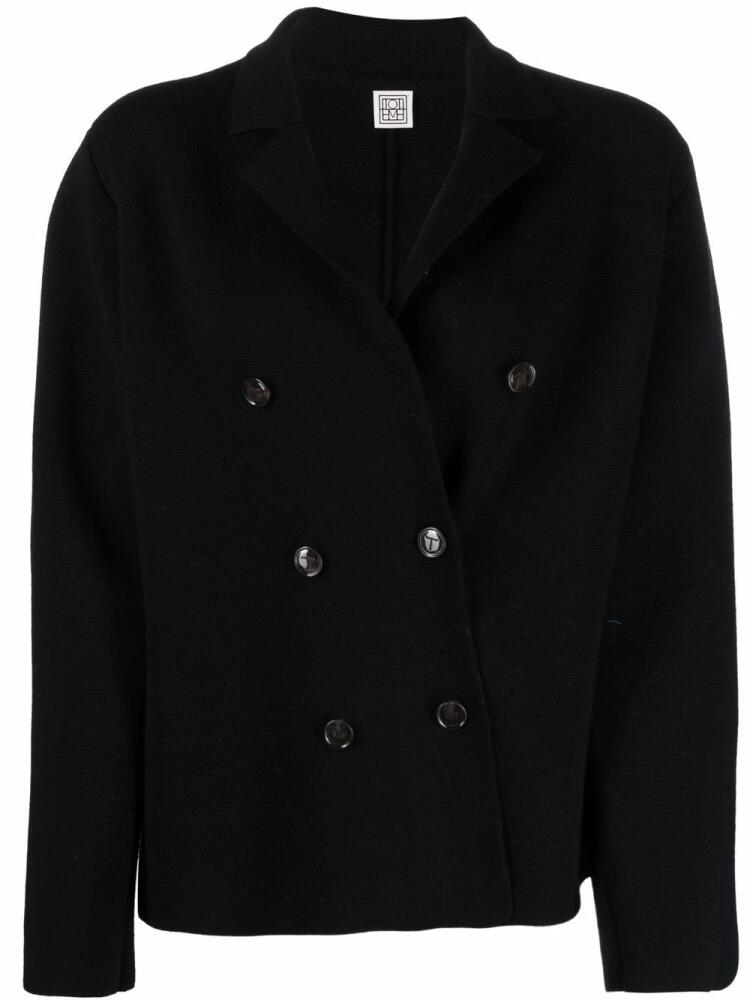 TOTEME knitted wool blazer - Black Cover