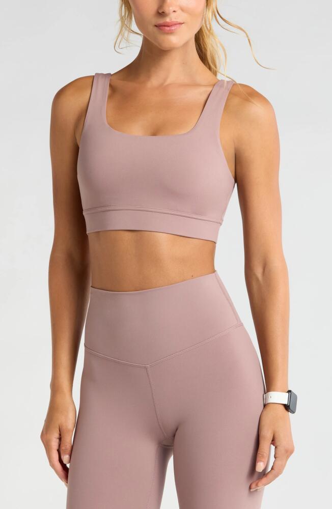 Zella Luxe Lite Squared Up Sports Bra in Purple Moon Cover