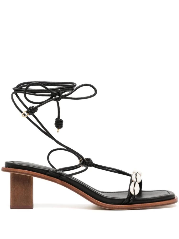 Ulla Johnson Nicolette Shell 90mm leather sandals - Black Cover