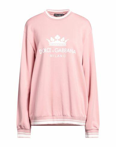 Dolce & gabbana Woman Sweatshirt Pink Cotton, Elastane Cover