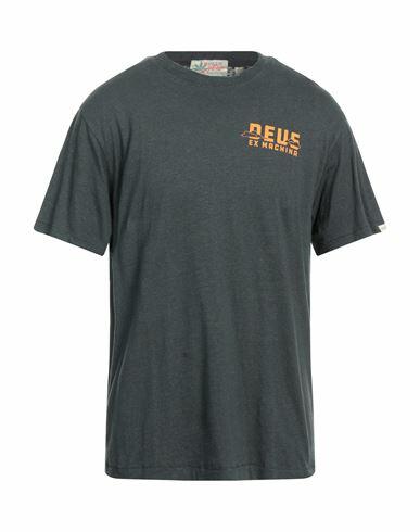 Deus Ex Machina Man T-shirt Steel grey Hemp, Cotton Cover