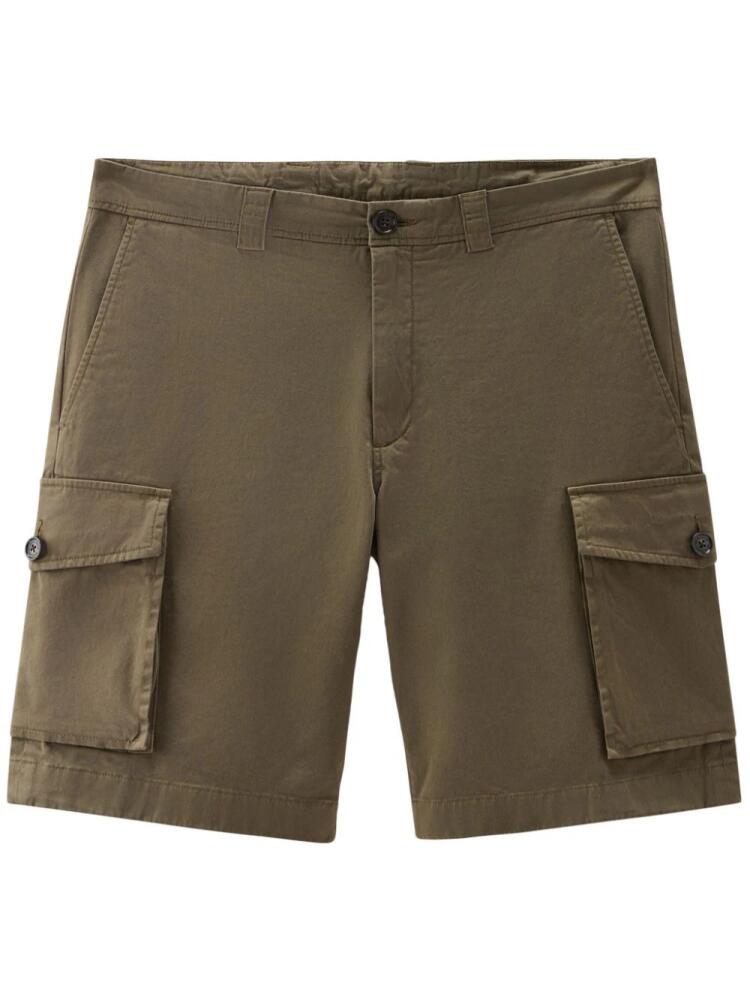 Woolrich stretch-cotton cargo shorts - Brown Cover