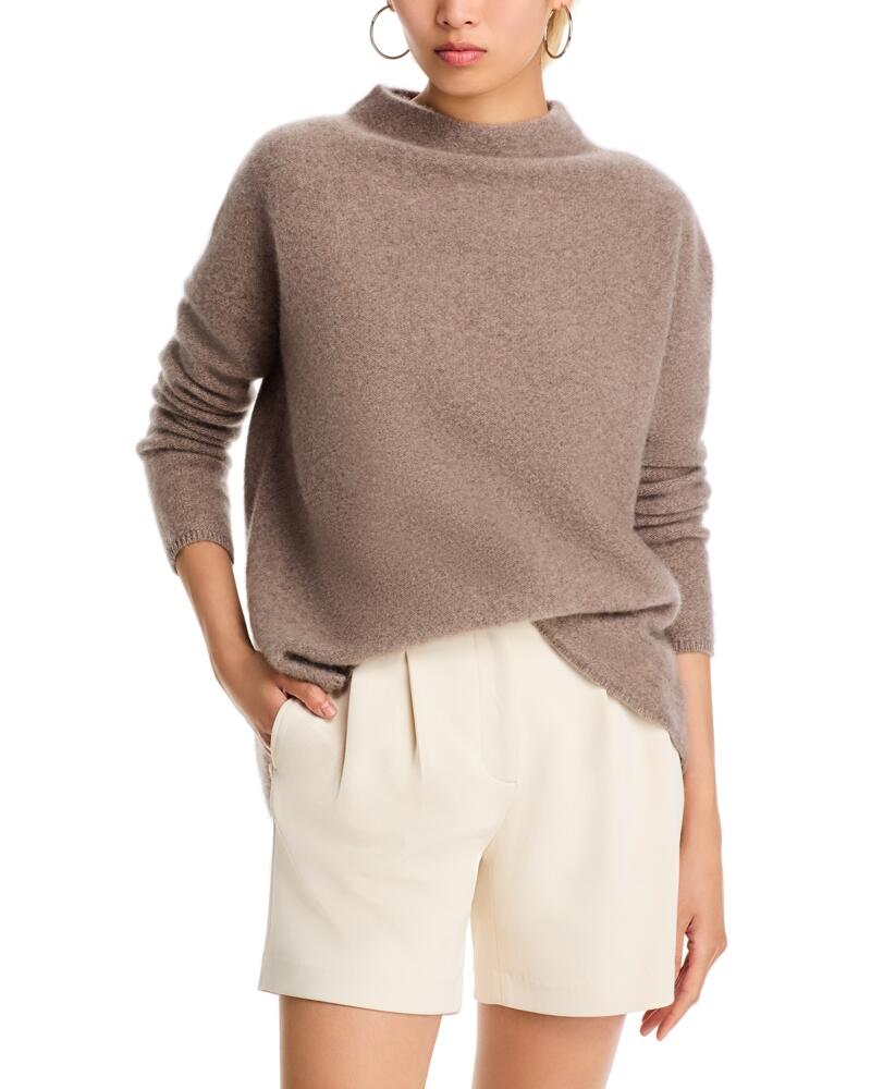 C by Bloomingdale's Cashmere Mock Neck Brushed Cashmere Sweater - Exclusive Cover