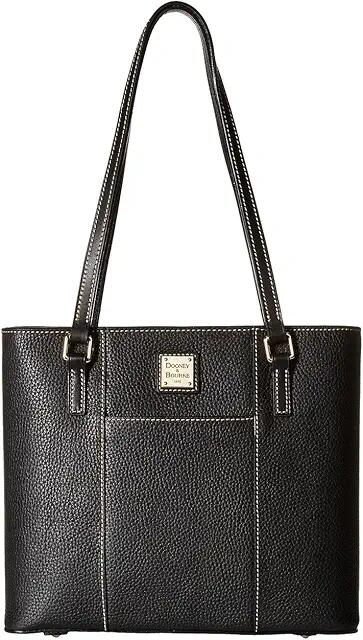 Dooney & Bourke Pebble Small Lexington Shopper (Black/Black) Tote Handbags Cover