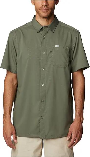 Columbia Slack Tide Camp Shirt (Cypress) Men's Short Sleeve Button Up Cover