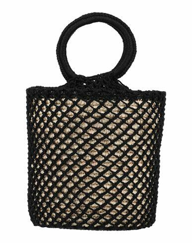 Sensi Studio Woman Handbag Black Textile fibers Cover