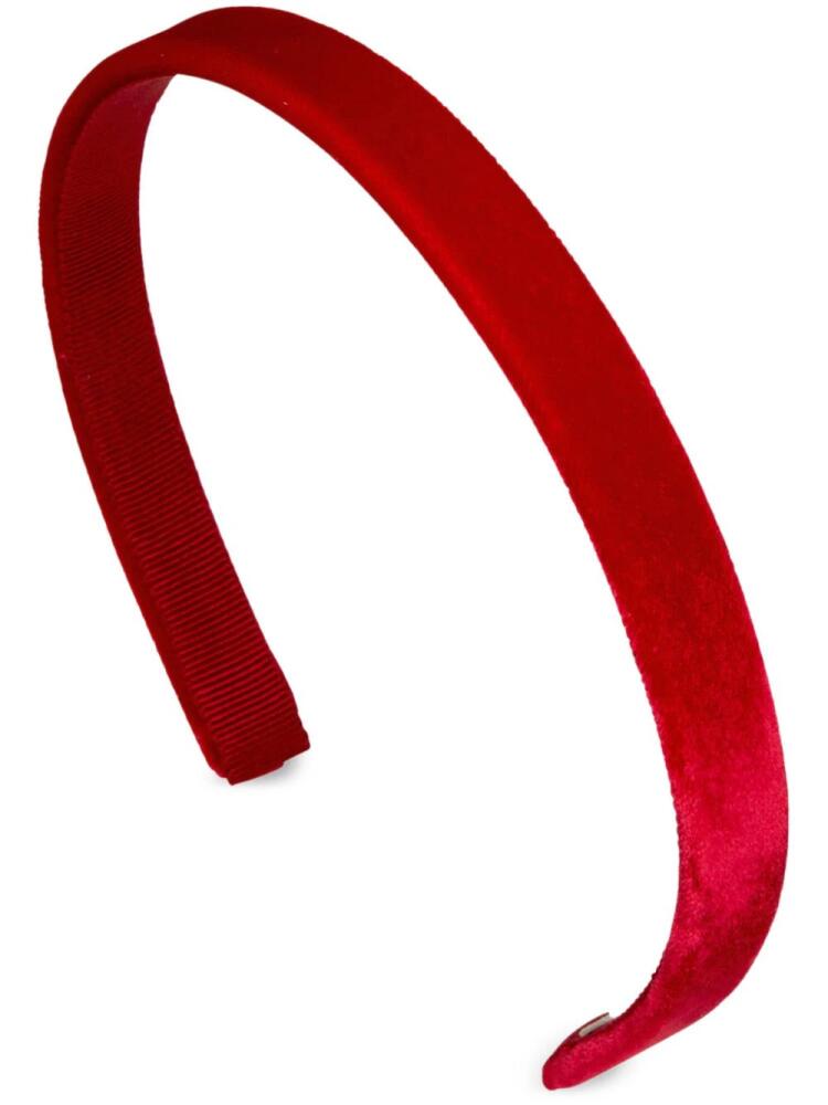 Jennifer Behr Lacey Headband - Red Cover