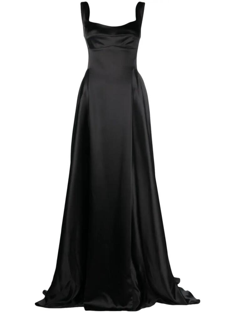 Atu Body Couture V-back satin gown - Black Cover