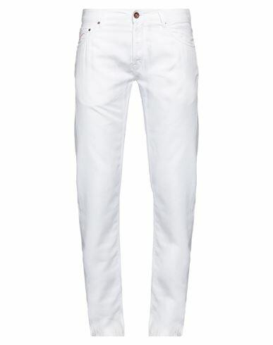 Hand Picked Man Pants White Lyocell, Linen, Cotton Cover