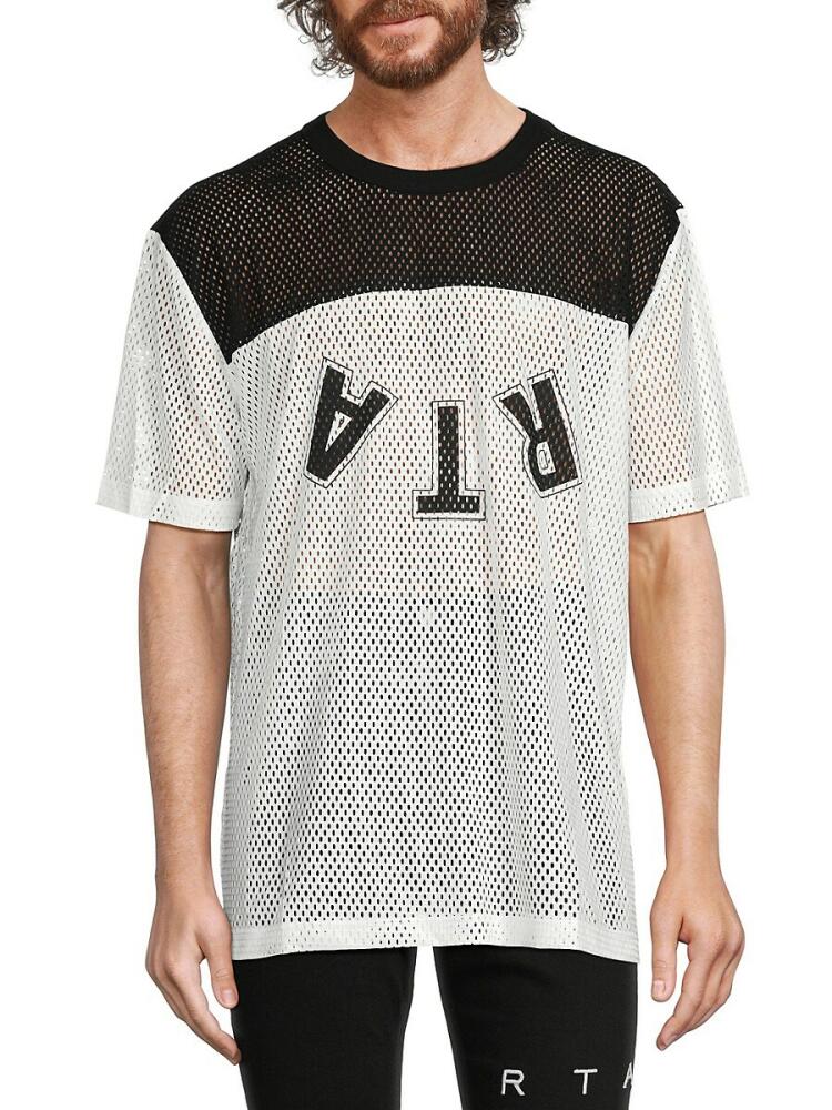 RTA Men's Logo Mesh Tee - White Cover