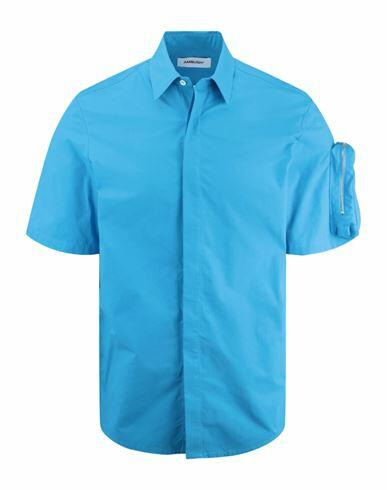 Ambush Short Sleeve Collared Shirt Man Polo shirt Blue Cotton Cover