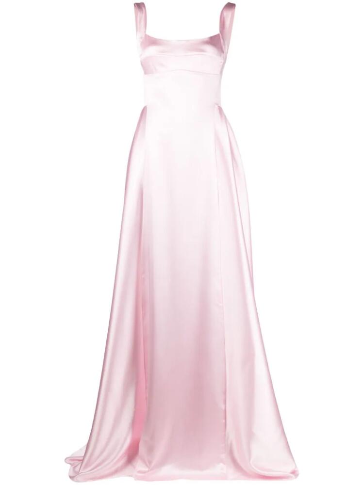 Atu Body Couture satin-finish sleeveless gown - Pink Cover