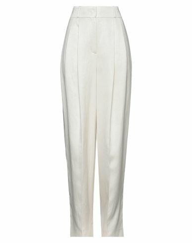 Recto Woman Pants Light grey Lycra, Linen Cover