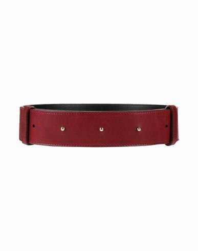 Eleventy Woman Belt Brick red Leather Cover