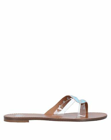 Ovye' By Cristina Lucchi Woman Sandals Sky blue Textile fibers, Plastic Cover