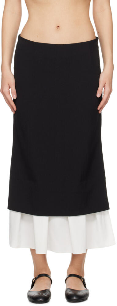 The Garment Black Treviso Midi Skirt Cover