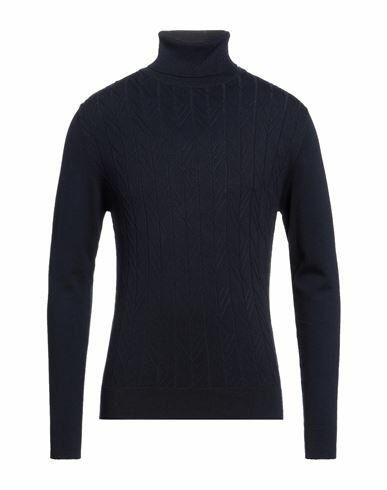 Primo Emporio Man Turtleneck Midnight blue Viscose, Nylon Cover