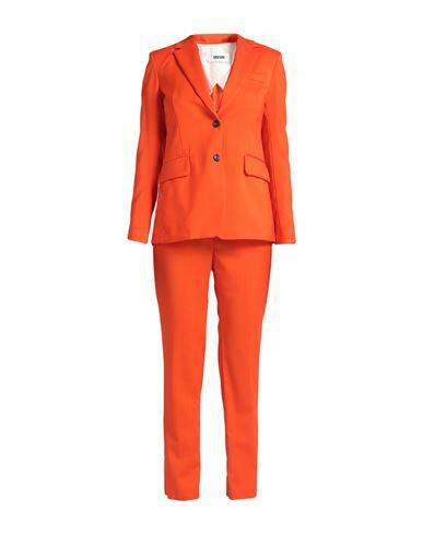 Grifoni Woman Suit Orange Virgin Wool Cover