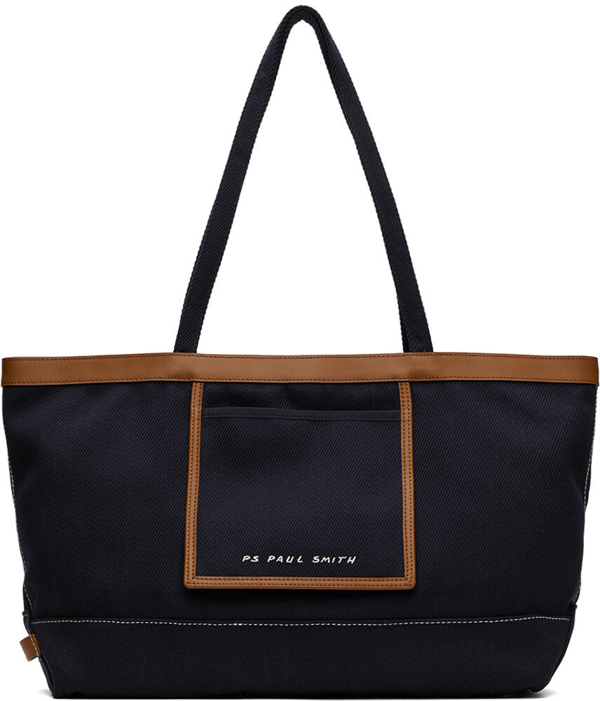 PS by Paul Smith Navy Embroidered Tote Cover