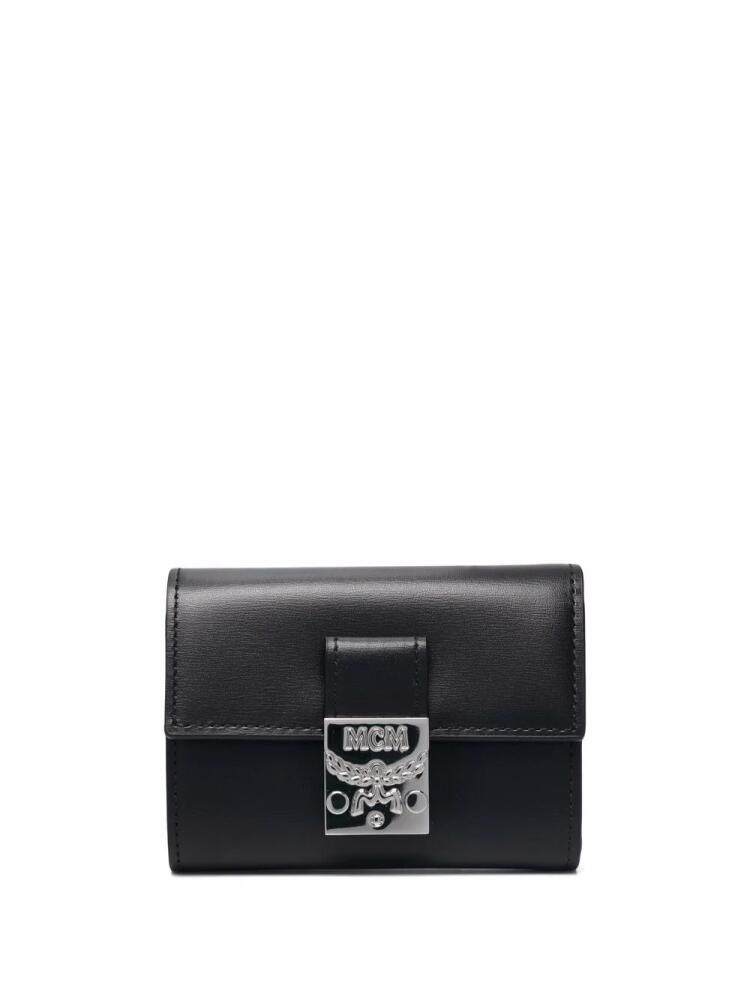 MCM buckle-fastening leather purse - Black Cover