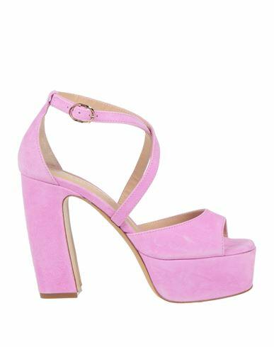 Roberto Festa Woman Sandals Light purple Leather Cover