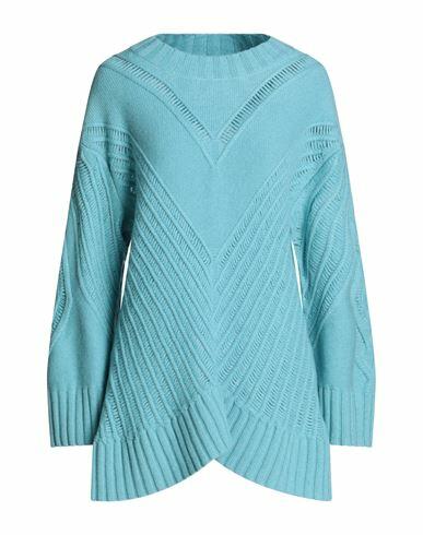 Malo Woman Sweater Sky blue Cashmere Cover