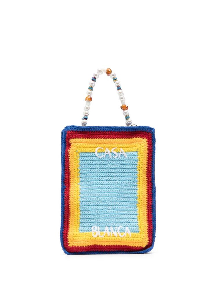 Casablanca Atlantis beaded crochet bag - Blue Cover