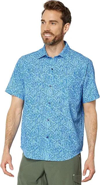 Tommy Bahama Bahama Coast Tiki Geo (Cobalt Sea) Men's Clothing Cover