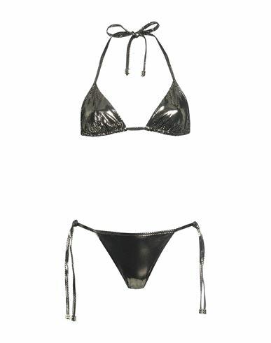 Balmain Woman Bikini Gold Polyamide, Elastane Cover