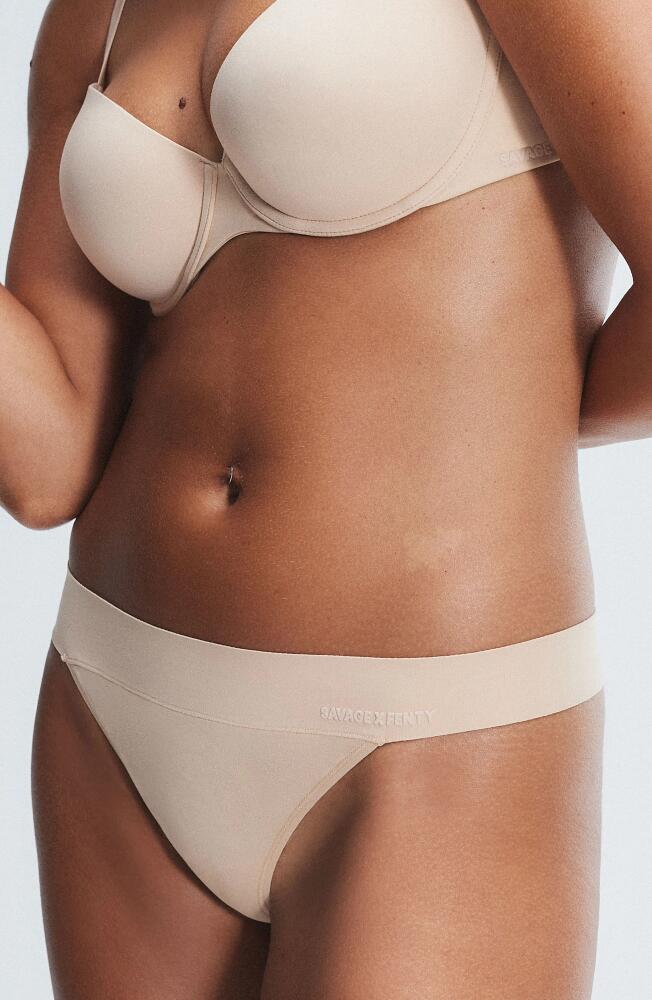 SAVAGE X FENTY Soft 'N Savage Thong in Honey Nude Cover