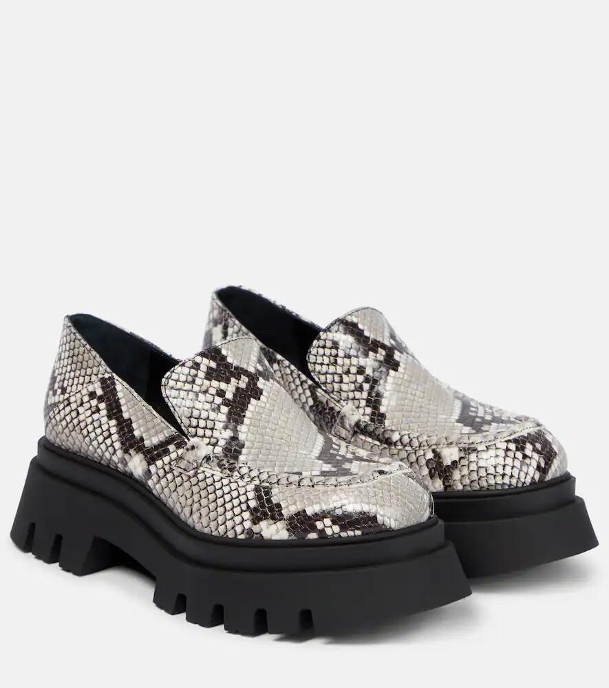 Dorothee Schumacher Printed leather platform loafers Cover