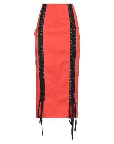 Cormio Woman Maxi skirt Orange Cotton Cover