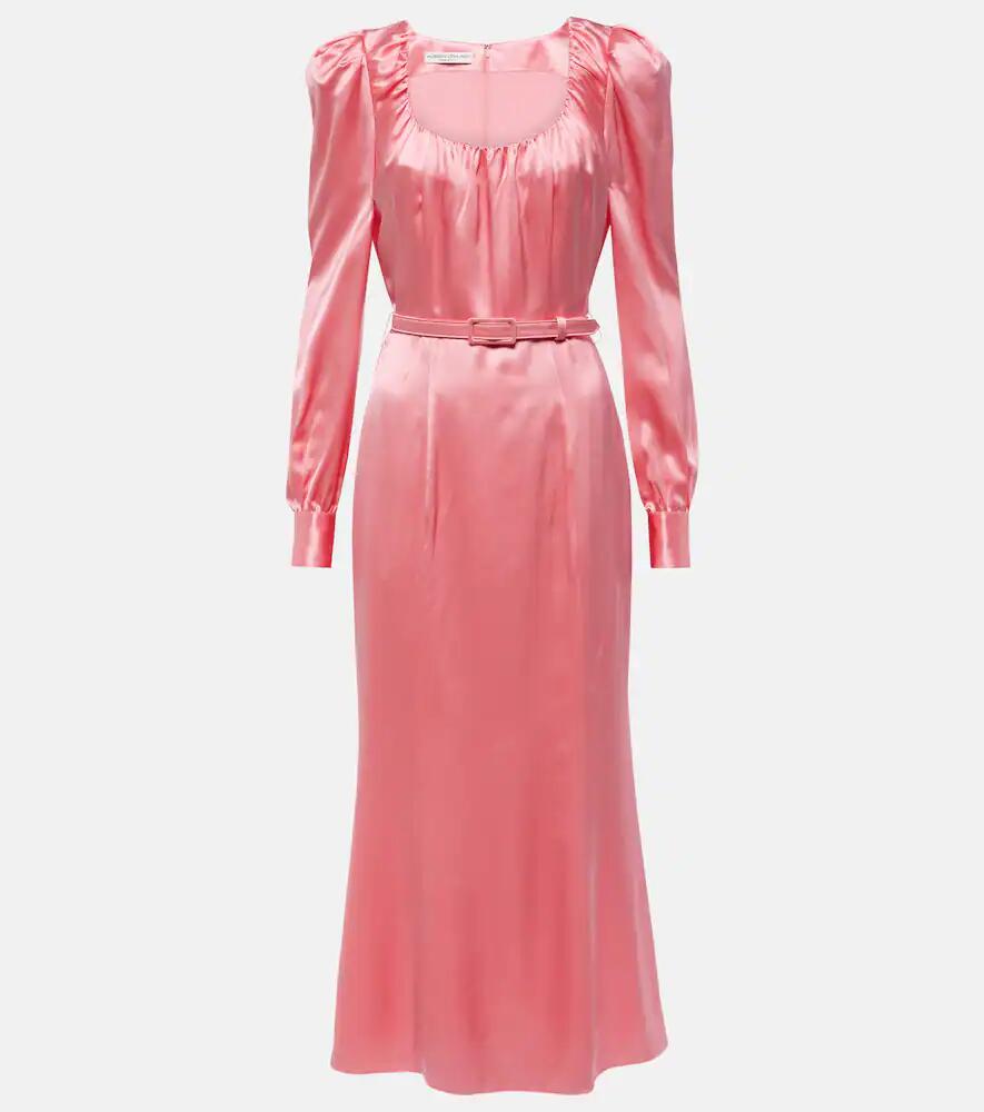 Alessandra Rich Silk satin midi dress Cover