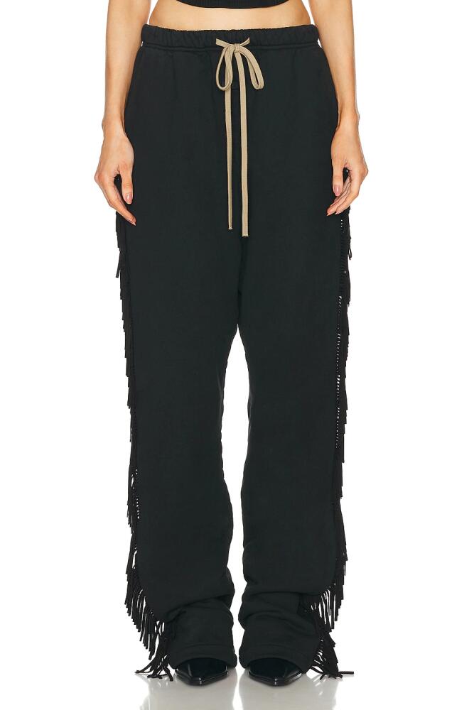 Fear of God Fringe Sweatpant in Black Cover