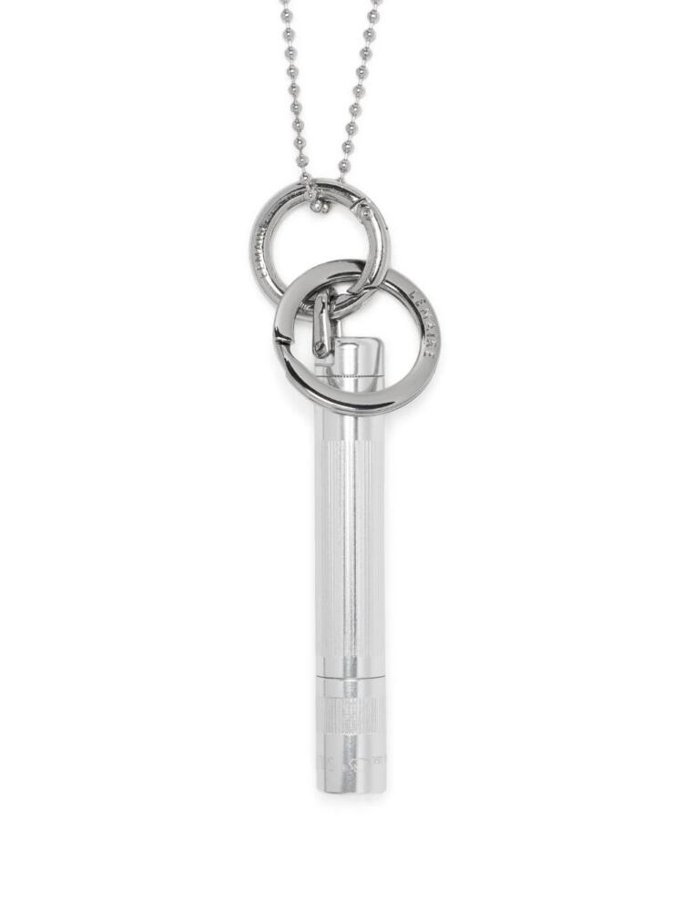 LEMAIRE ball-chain flashlight charm necklace - Silver Cover