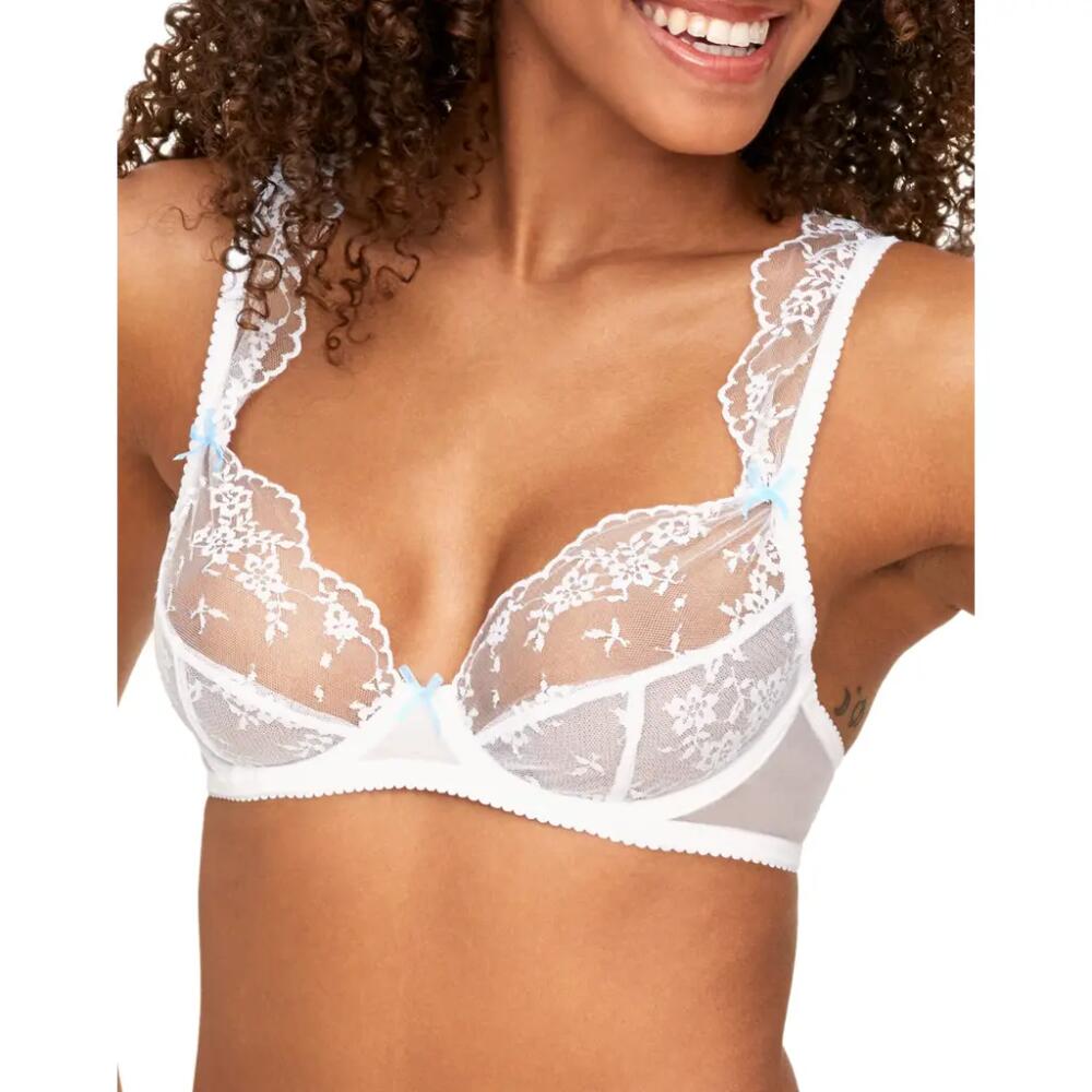 Adore Me Clera Unlined Demi Bra in White Cover