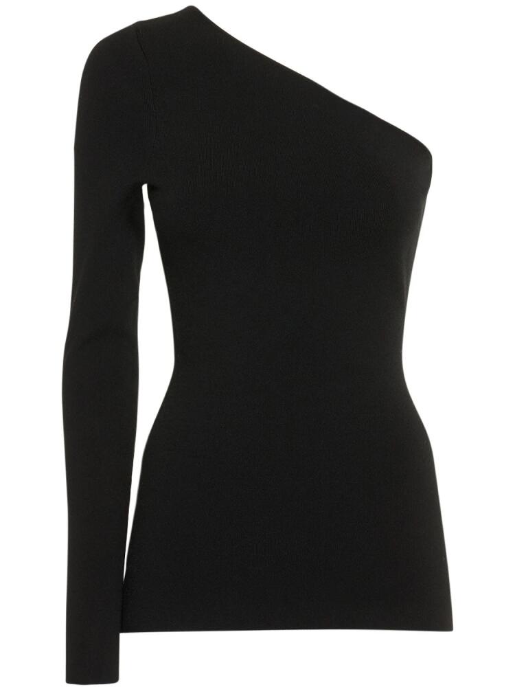 VICTORIA BECKHAM One Shoulder Stretch Viscose Top Cover